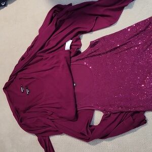 DKNY silk/cashmere 3 pc interchangeable tops/sweater/shawl